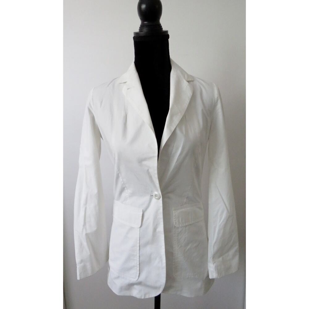 Alex Mill White Cotton Blazer - XS